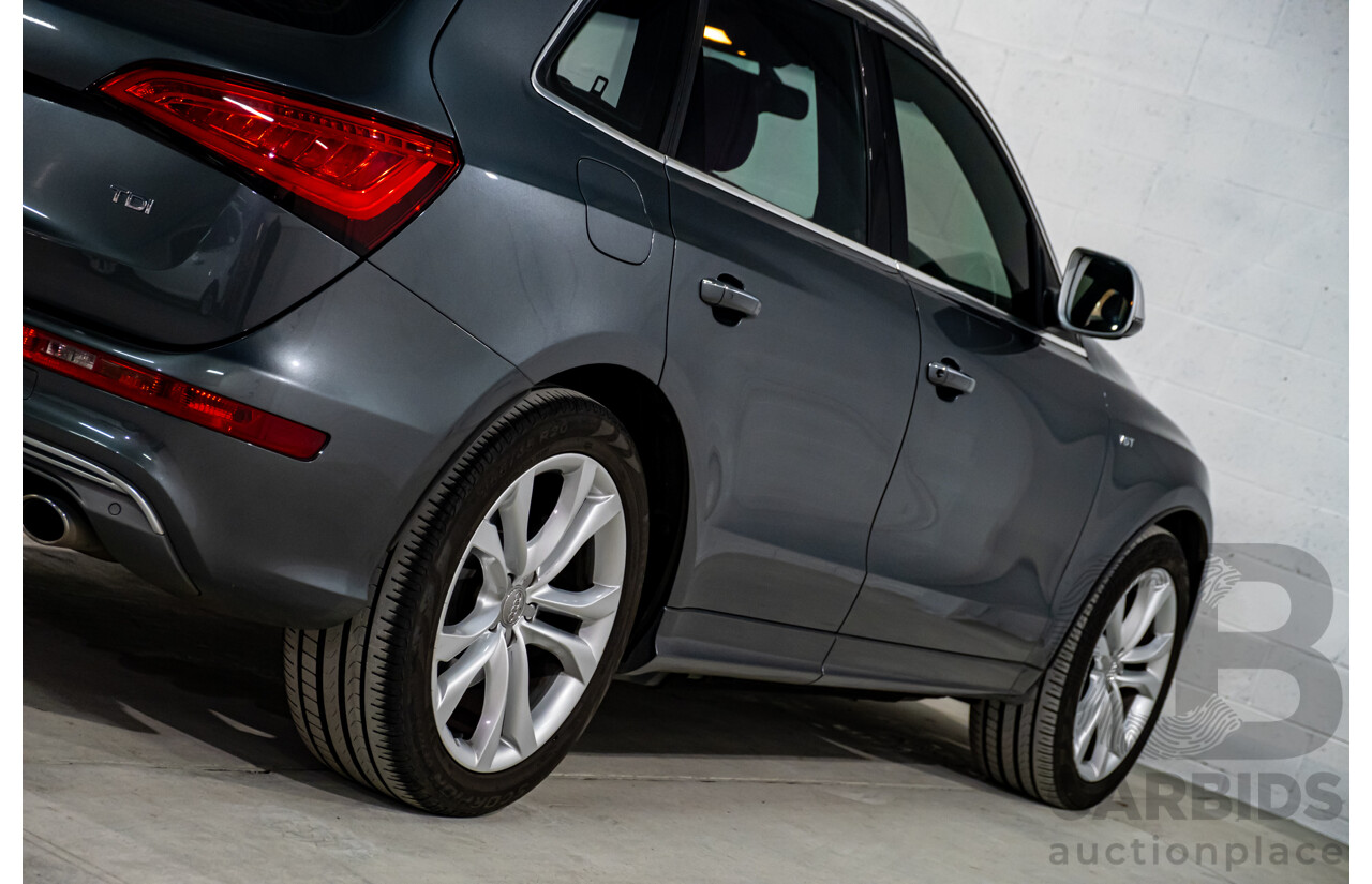 9/2014 Audi SQ5 3.0 TDI Quattro (AWD) 8R MY14 5d Wagon Monsoon Grey Metallic Twin Turbo V6 Diesel 3.0L