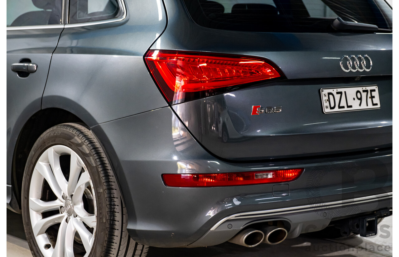 9/2014 Audi SQ5 3.0 TDI Quattro (AWD) 8R MY14 5d Wagon Monsoon Grey Metallic Twin Turbo V6 Diesel 3.0L