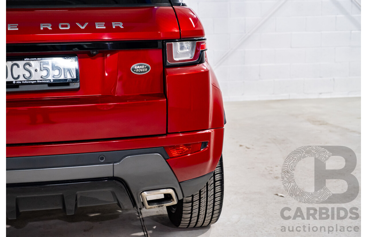01/2016 Land Rover Range Rover Evoque TD4 180 HSE Dynamic (AWD) LV MY16 4d Wagon Firenze Red Metallic Turbo Diesel 2.0L