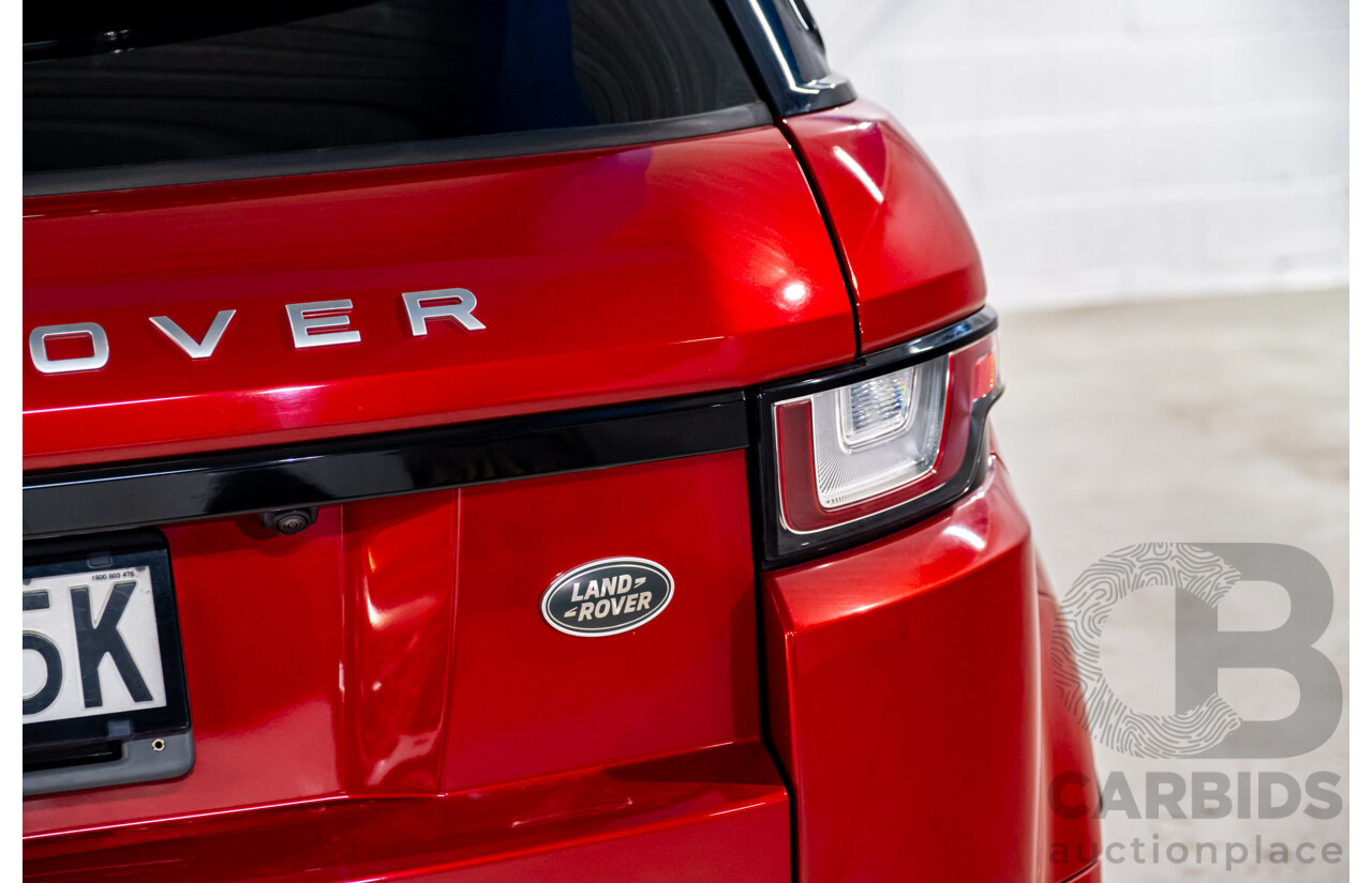 01/2016 Land Rover Range Rover Evoque TD4 180 HSE Dynamic (AWD) LV MY16 4d Wagon Firenze Red Metallic Turbo Diesel 2.0L