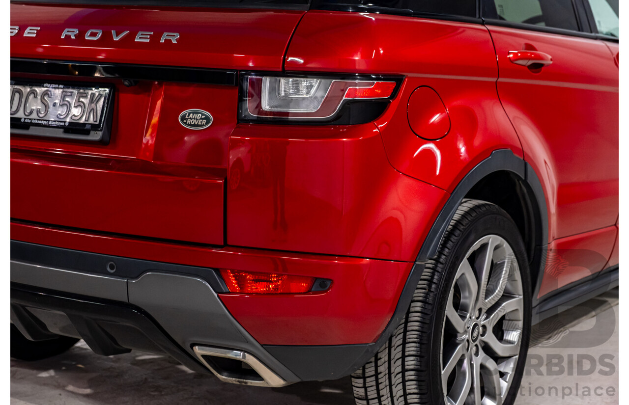 01/2016 Land Rover Range Rover Evoque TD4 180 HSE Dynamic (AWD) LV MY16 4d Wagon Firenze Red Metallic Turbo Diesel 2.0L