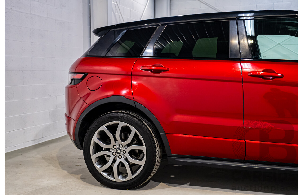 01/2016 Land Rover Range Rover Evoque TD4 180 HSE Dynamic (AWD) LV MY16 4d Wagon Firenze Red Metallic Turbo Diesel 2.0L