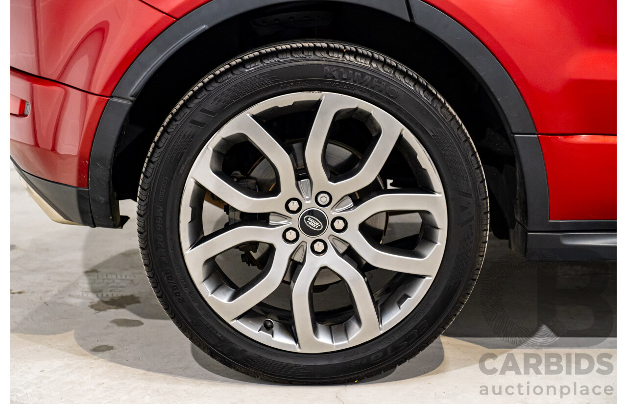 01/2016 Land Rover Range Rover Evoque TD4 180 HSE Dynamic (AWD) LV MY16 4d Wagon Firenze Red Metallic Turbo Diesel 2.0L