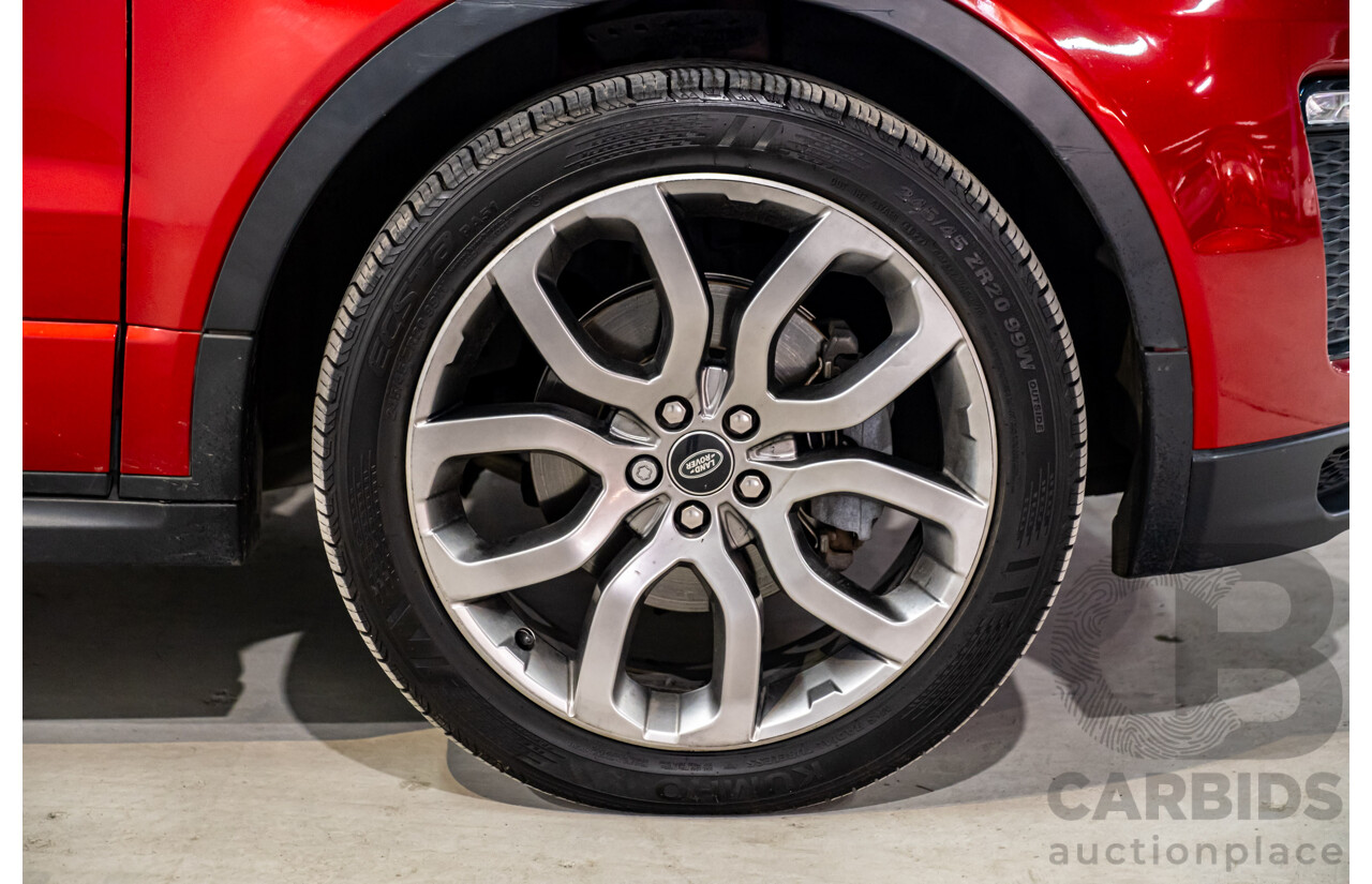 01/2016 Land Rover Range Rover Evoque TD4 180 HSE Dynamic (AWD) LV MY16 4d Wagon Firenze Red Metallic Turbo Diesel 2.0L