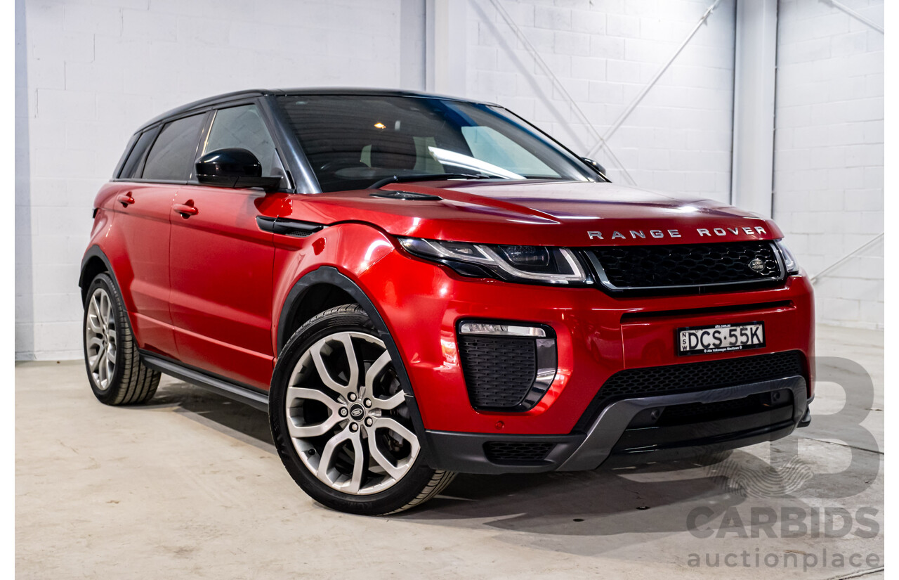 01/2016 Land Rover Range Rover Evoque TD4 180 HSE Dynamic (AWD) LV MY16 4d Wagon Firenze Red Metallic Turbo Diesel 2.0L