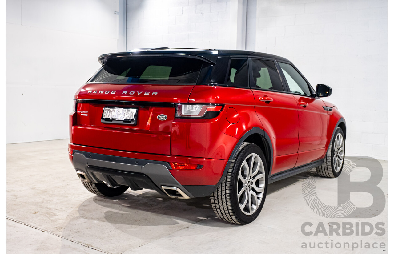 01/2016 Land Rover Range Rover Evoque TD4 180 HSE Dynamic (AWD) LV MY16 4d Wagon Firenze Red Metallic Turbo Diesel 2.0L