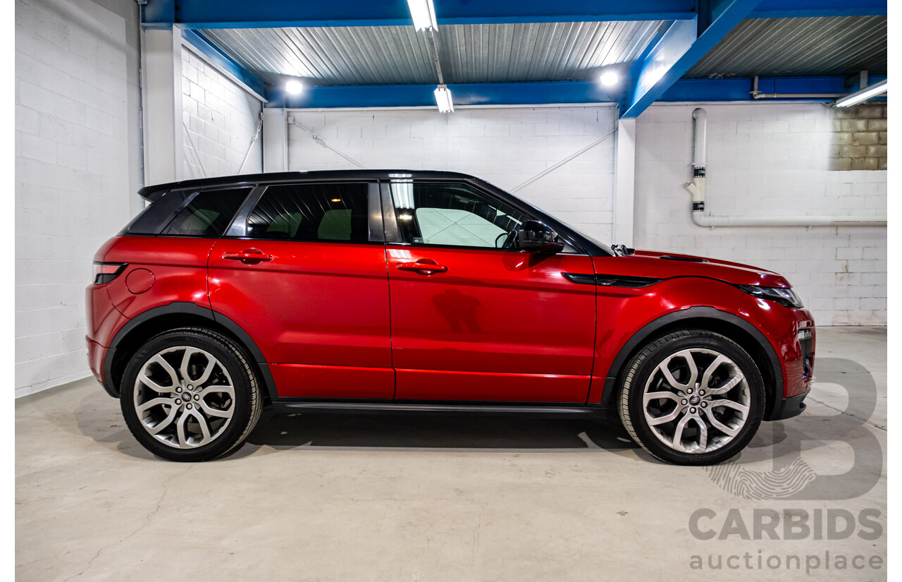01/2016 Land Rover Range Rover Evoque TD4 180 HSE Dynamic (AWD) LV MY16 4d Wagon Firenze Red Metallic Turbo Diesel 2.0L