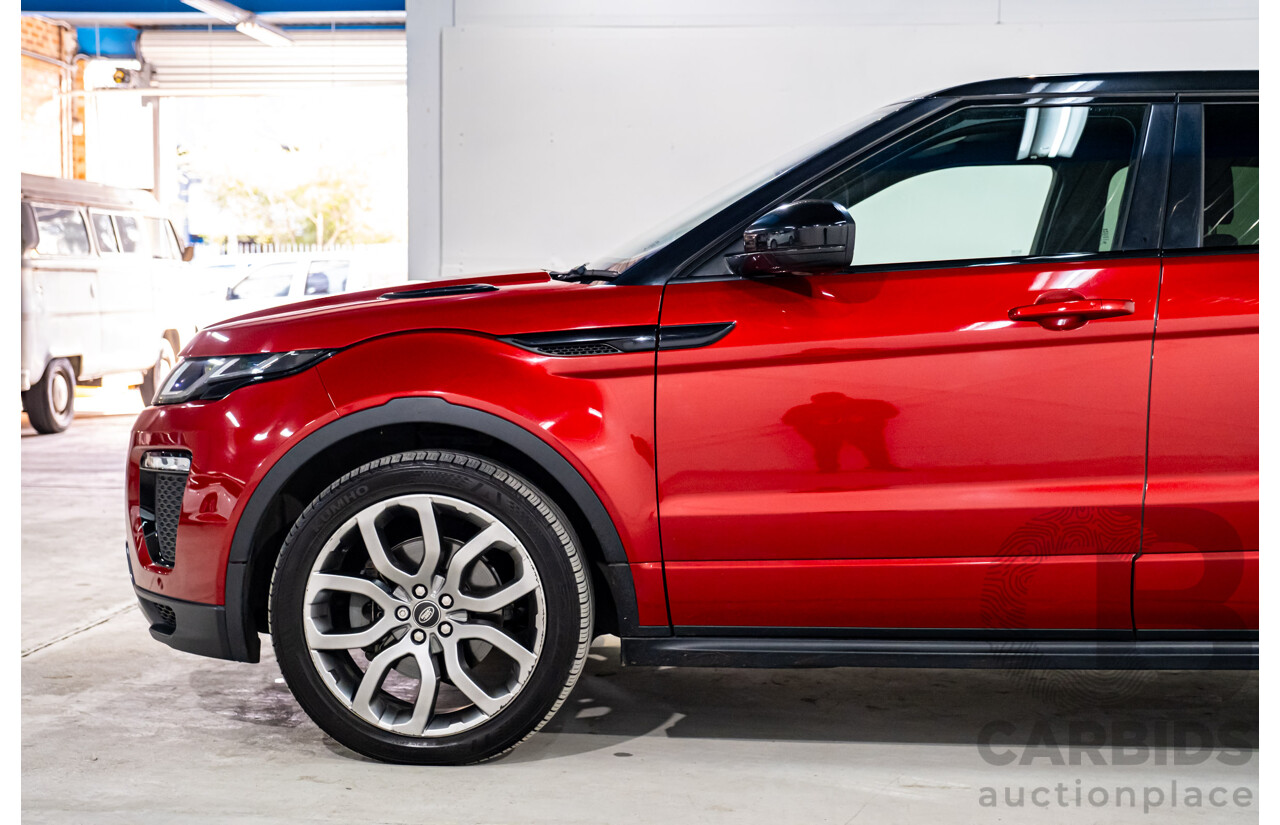 01/2016 Land Rover Range Rover Evoque TD4 180 HSE Dynamic (AWD) LV MY16 4d Wagon Firenze Red Metallic Turbo Diesel 2.0L
