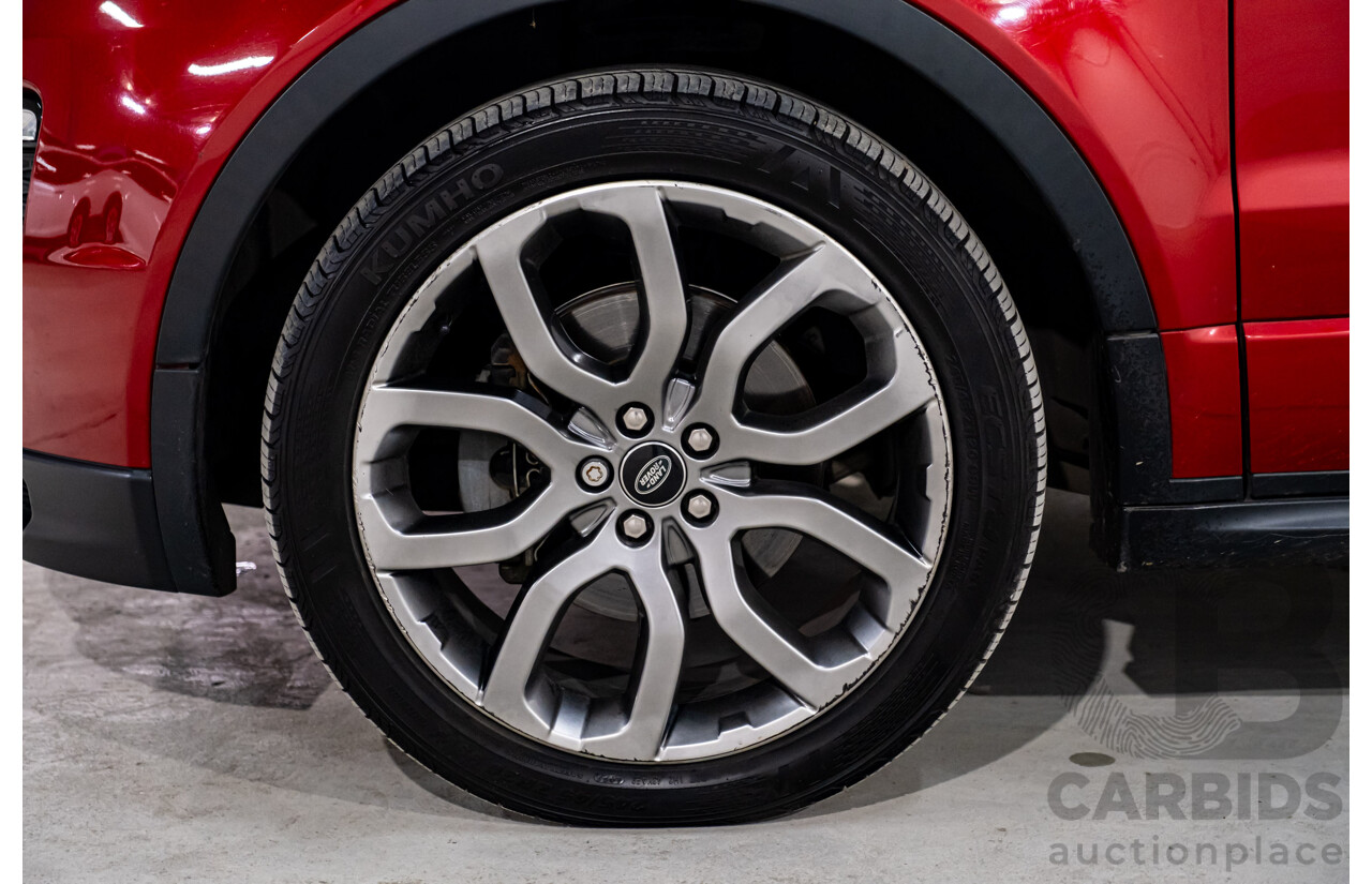 01/2016 Land Rover Range Rover Evoque TD4 180 HSE Dynamic (AWD) LV MY16 4d Wagon Firenze Red Metallic Turbo Diesel 2.0L