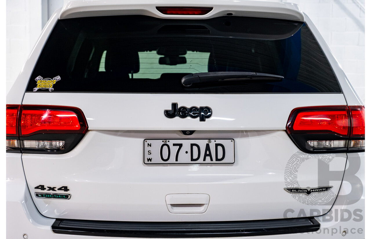 12/2015 Jeep Grand Cherokee Blackhawk (4x4) WK MY15 4d Wagon Bright White Turbo Diesel V6 3.0L