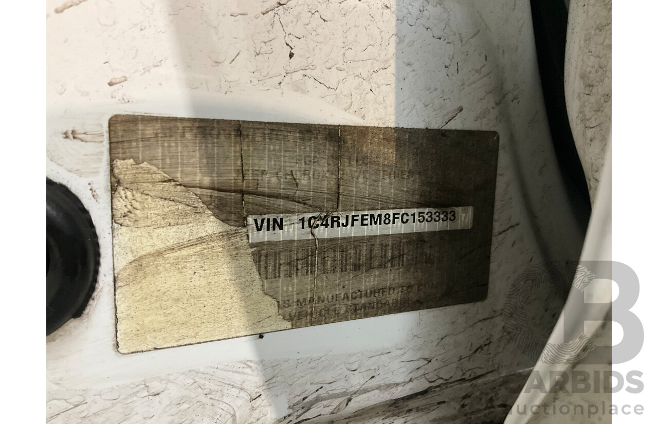 12/2015 Jeep Grand Cherokee Blackhawk (4x4) WK MY15 4d Wagon Bright White Turbo Diesel V6 3.0L