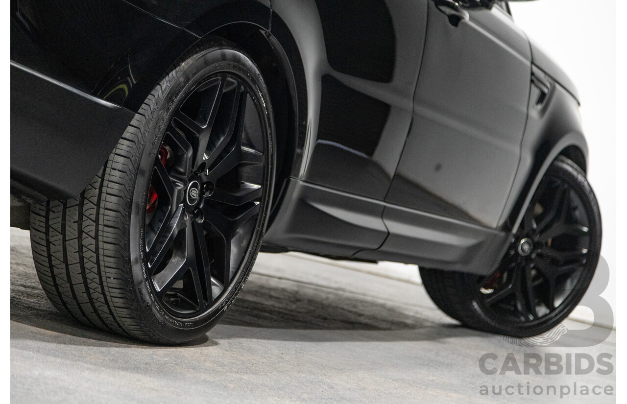 10/2017 Land Rover Range Rover Sport SDV8 HSE Dynamic LW (AWD) MY16 4d Wagon Santorini Black Metallic Twin Turbo Diesel V8 4.4L