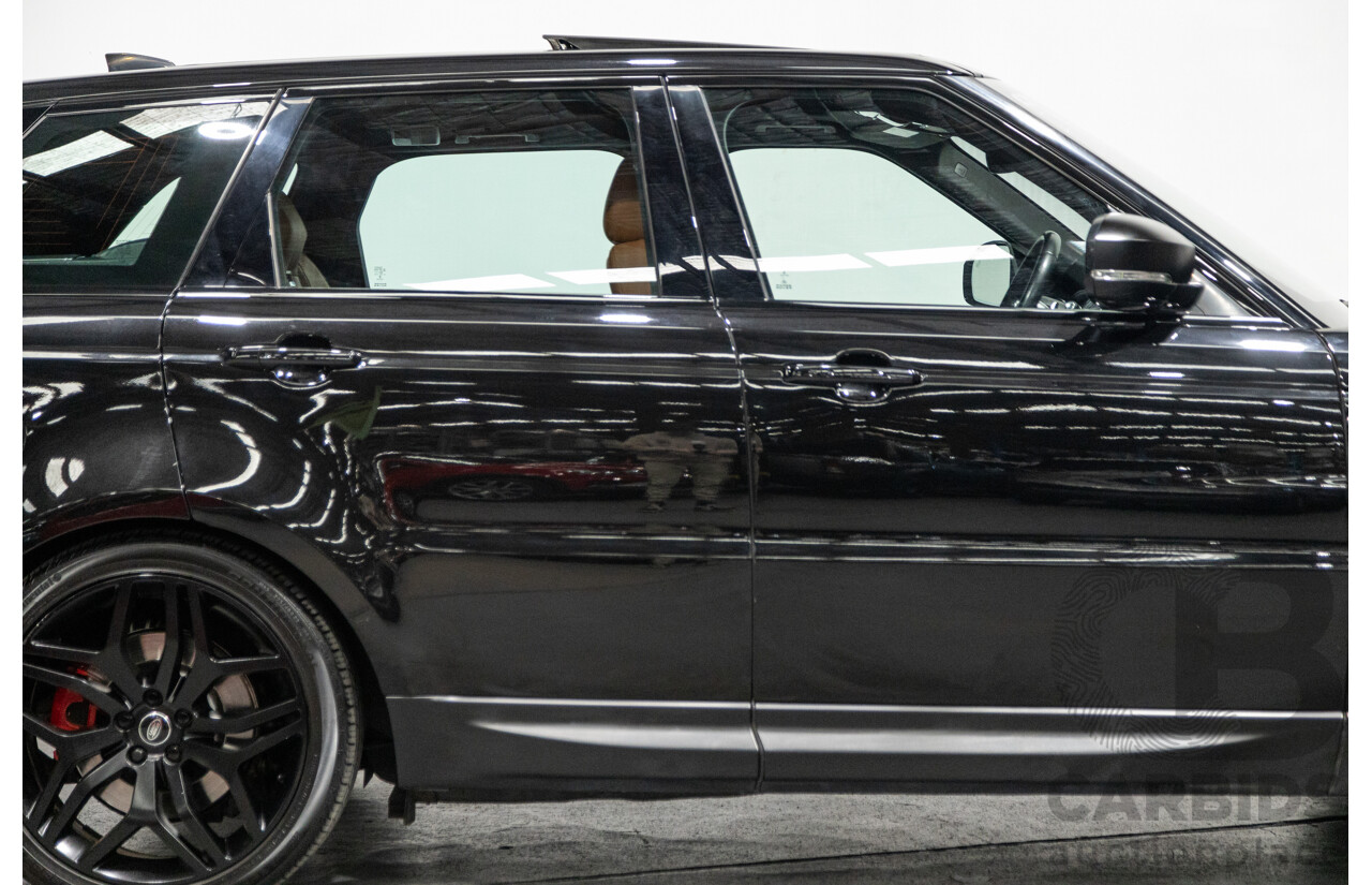 10/2017 Land Rover Range Rover Sport SDV8 HSE Dynamic LW (AWD) MY16 4d Wagon Santorini Black Metallic Twin Turbo Diesel V8 4.4L