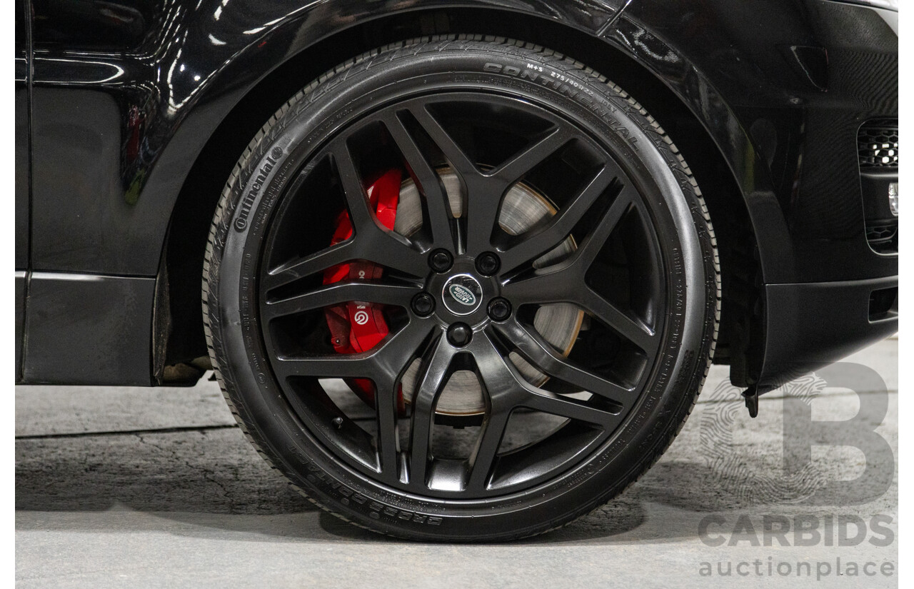 10/2017 Land Rover Range Rover Sport SDV8 HSE Dynamic LW (AWD) MY16 4d Wagon Santorini Black Metallic Twin Turbo Diesel V8 4.4L