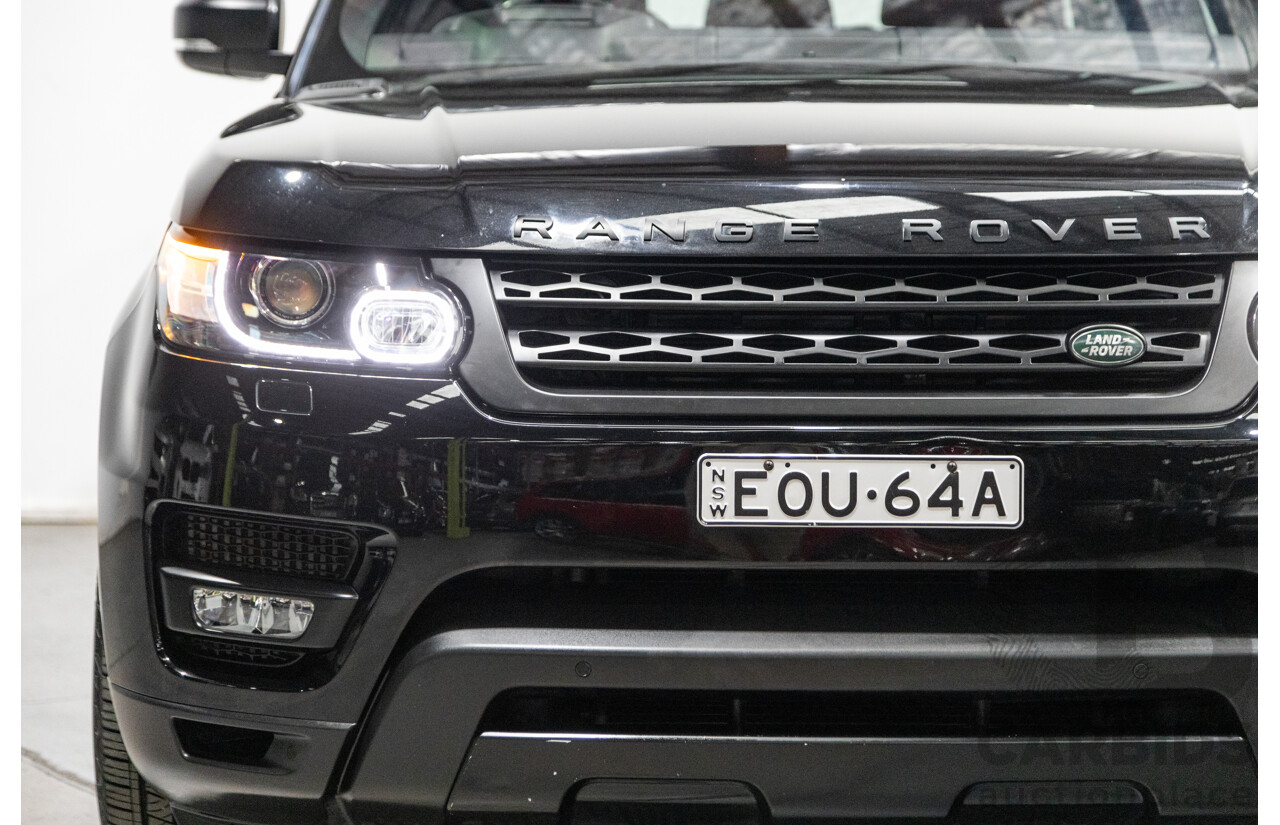 10/2017 Land Rover Range Rover Sport SDV8 HSE Dynamic LW (AWD) MY16 4d Wagon Santorini Black Metallic Twin Turbo Diesel V8 4.4L