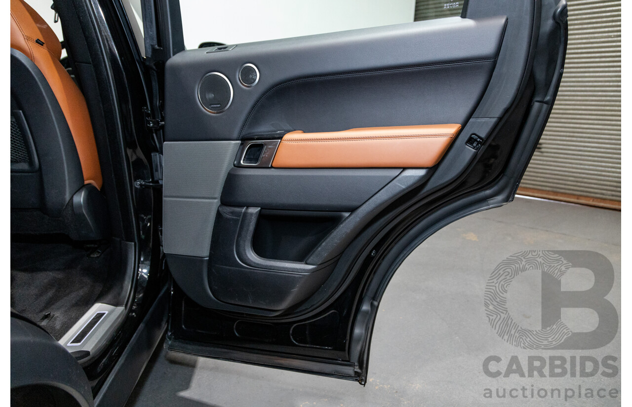 10/2017 Land Rover Range Rover Sport SDV8 HSE Dynamic LW (AWD) MY16 4d Wagon Santorini Black Metallic Twin Turbo Diesel V8 4.4L