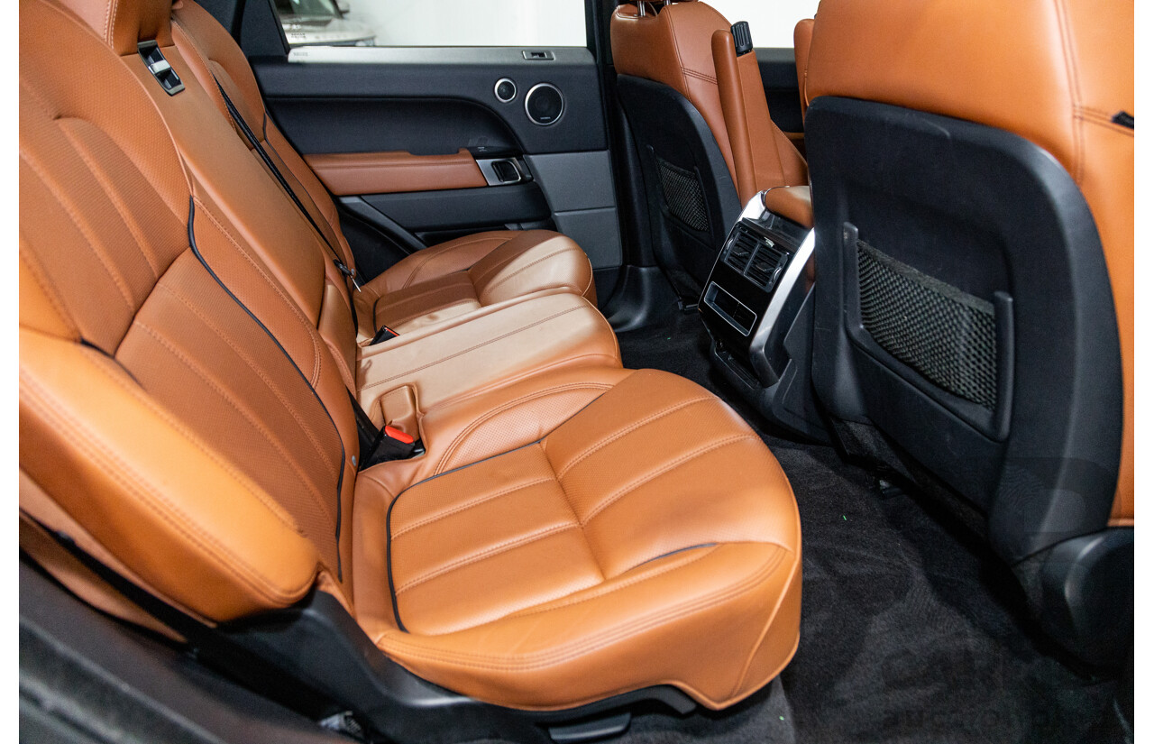 10/2017 Land Rover Range Rover Sport SDV8 HSE Dynamic LW (AWD) MY16 4d Wagon Santorini Black Metallic Twin Turbo Diesel V8 4.4L