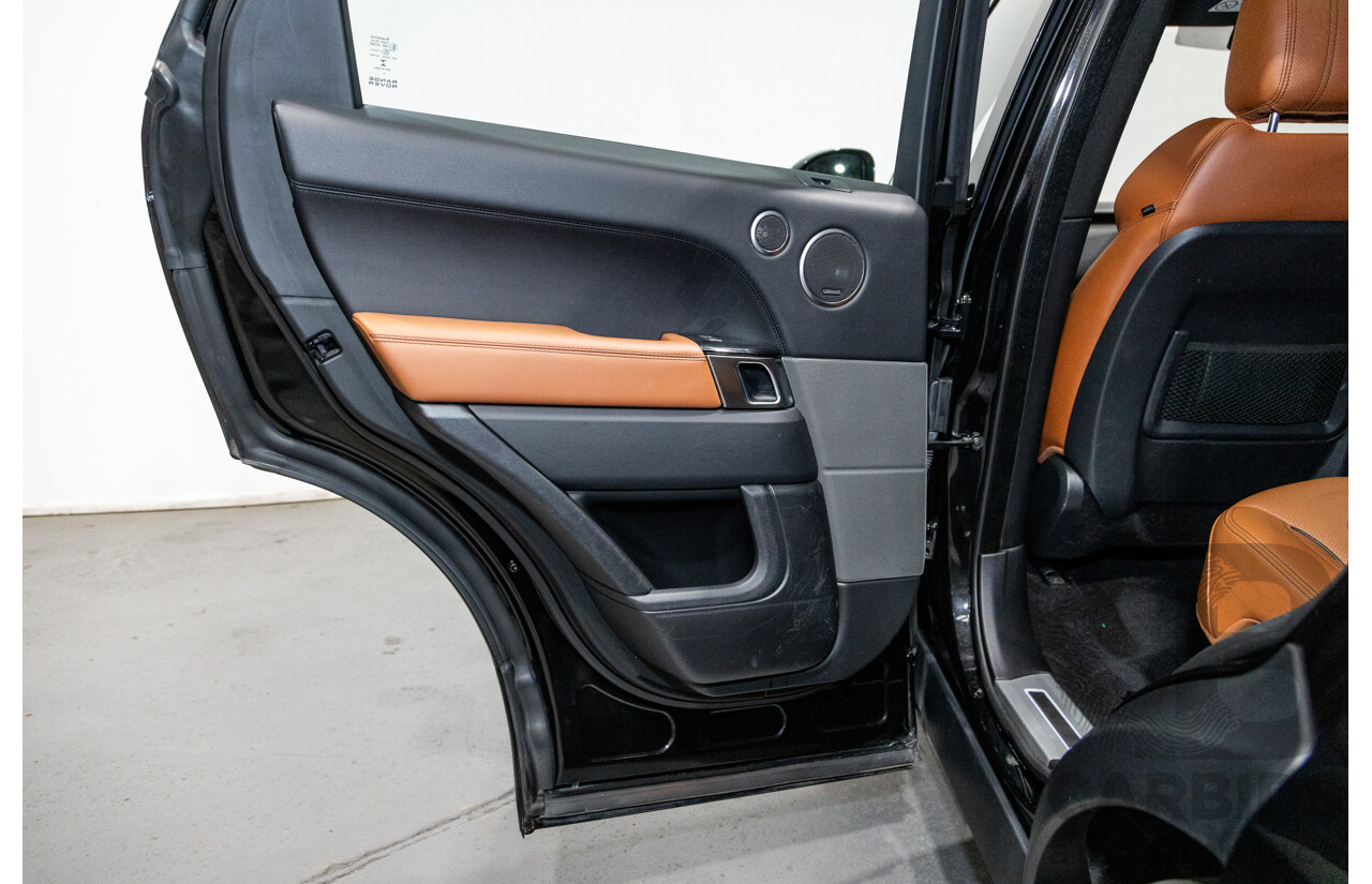 10/2017 Land Rover Range Rover Sport SDV8 HSE Dynamic LW (AWD) MY16 4d Wagon Santorini Black Metallic Twin Turbo Diesel V8 4.4L