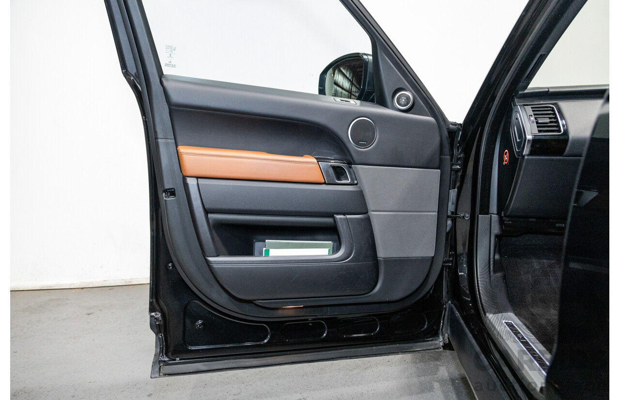 10/2017 Land Rover Range Rover Sport SDV8 HSE Dynamic LW (AWD) MY16 4d Wagon Santorini Black Metallic Twin Turbo Diesel V8 4.4L