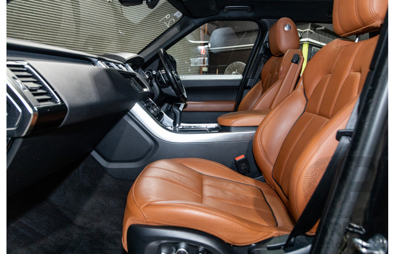 10/2017 Land Rover Range Rover Sport SDV8 HSE Dynamic LW (AWD) MY16 4d Wagon Santorini Black Metallic Twin Turbo Diesel V8 4.4L