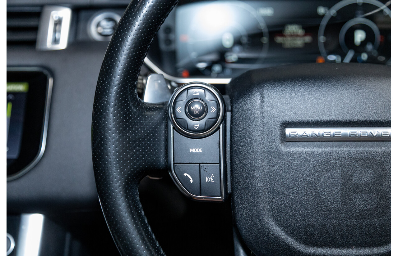 10/2017 Land Rover Range Rover Sport SDV8 HSE Dynamic LW (AWD) MY16 4d Wagon Santorini Black Metallic Twin Turbo Diesel V8 4.4L