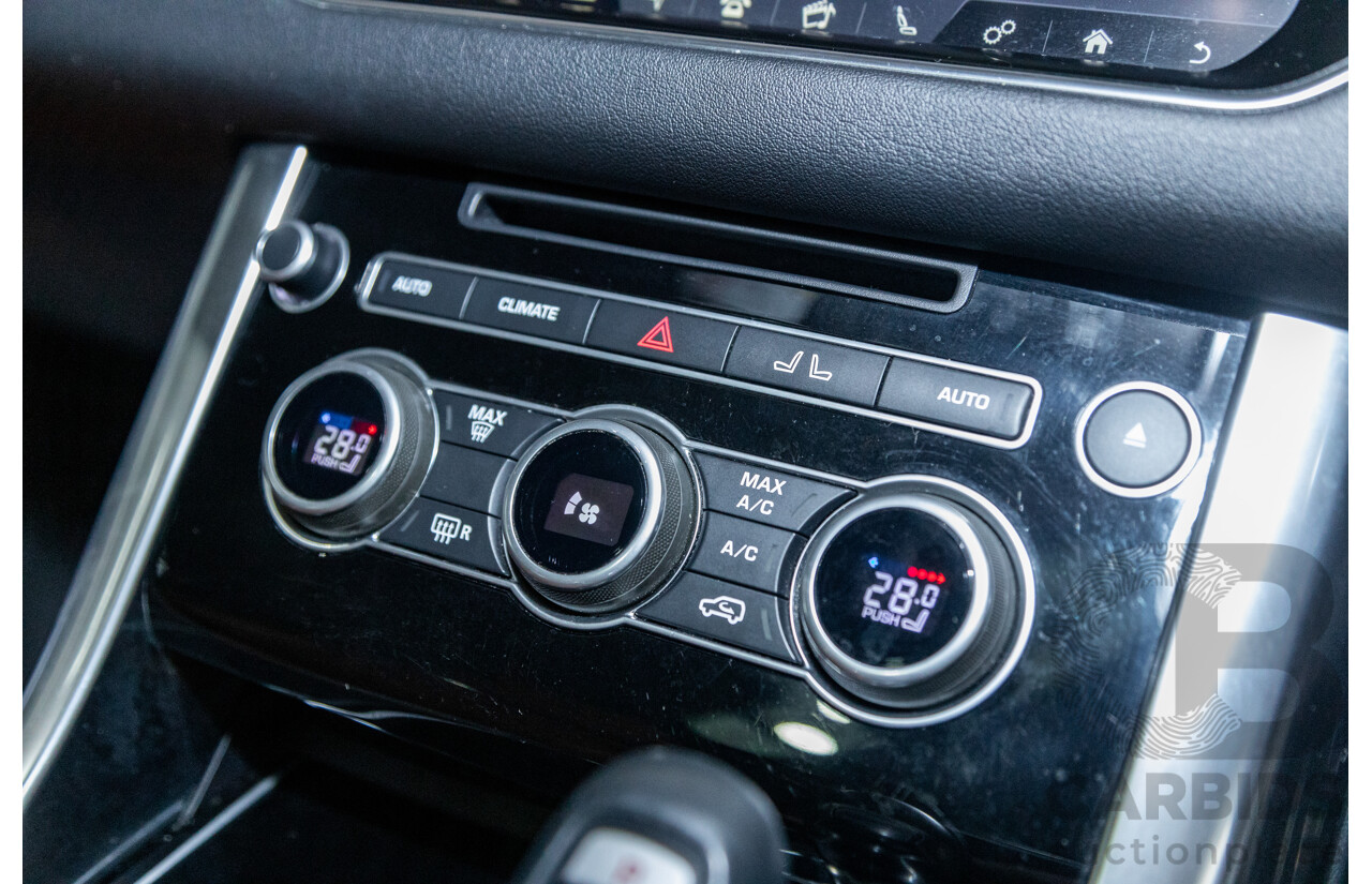 10/2017 Land Rover Range Rover Sport SDV8 HSE Dynamic LW (AWD) MY16 4d Wagon Santorini Black Metallic Twin Turbo Diesel V8 4.4L