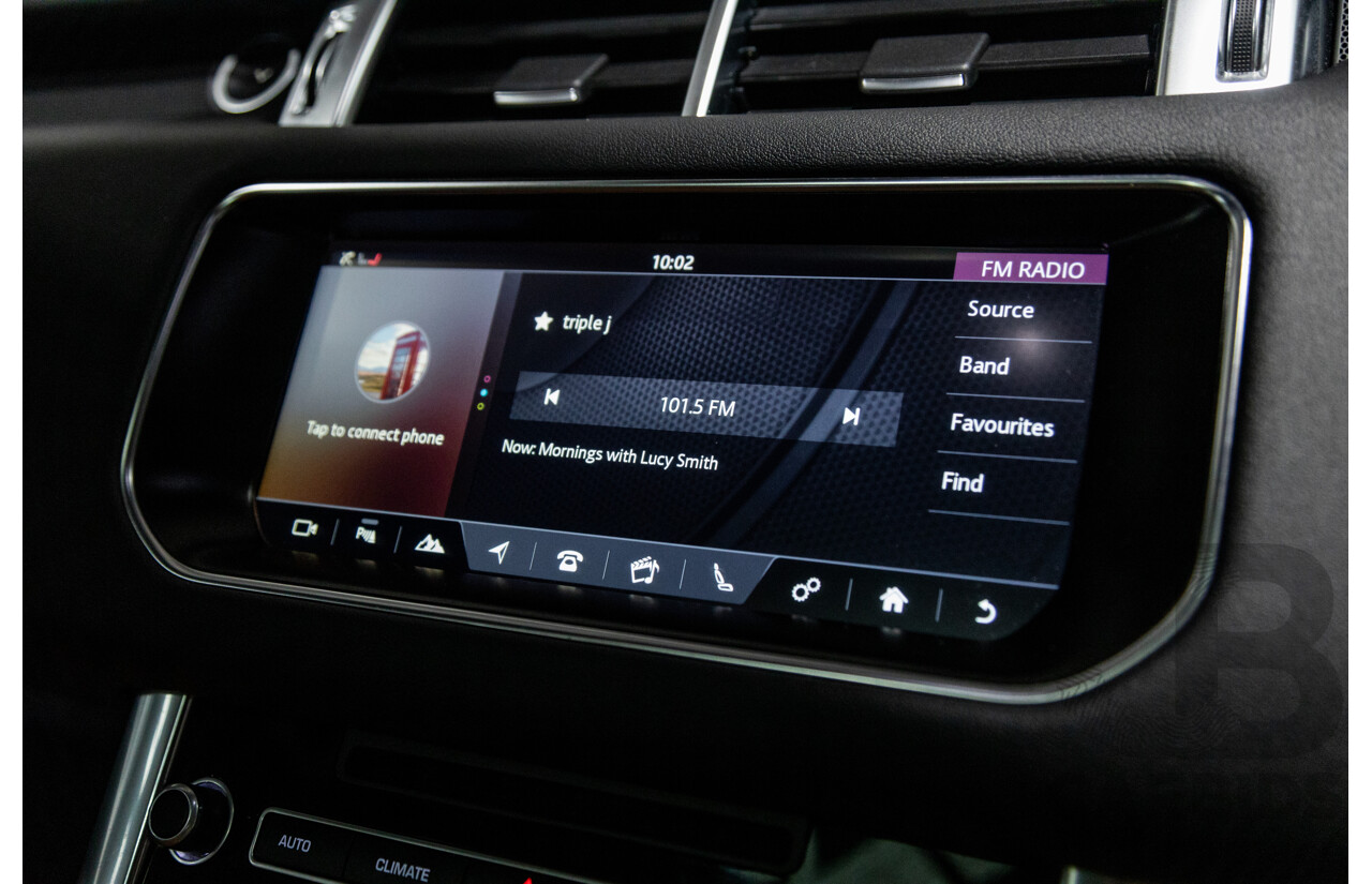 10/2017 Land Rover Range Rover Sport SDV8 HSE Dynamic LW (AWD) MY16 4d Wagon Santorini Black Metallic Twin Turbo Diesel V8 4.4L