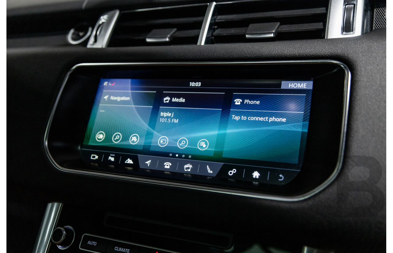 10/2017 Land Rover Range Rover Sport SDV8 HSE Dynamic LW (AWD) MY16 4d Wagon Santorini Black Metallic Twin Turbo Diesel V8 4.4L