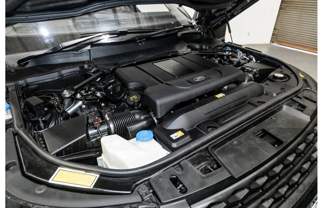 10/2017 Land Rover Range Rover Sport SDV8 HSE Dynamic LW (AWD) MY16 4d Wagon Santorini Black Metallic Twin Turbo Diesel V8 4.4L