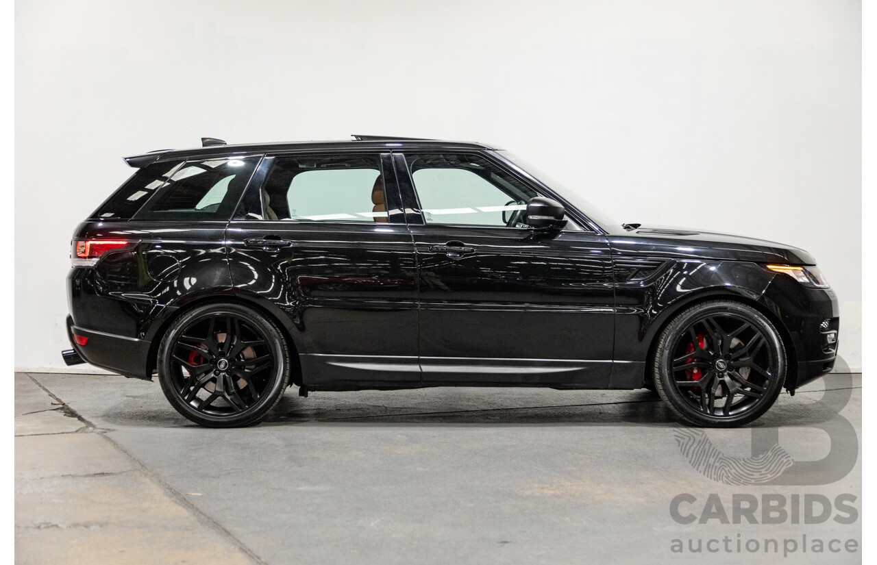 10/2017 Land Rover Range Rover Sport SDV8 HSE Dynamic LW (AWD) MY16 4d Wagon Santorini Black Metallic Twin Turbo Diesel V8 4.4L