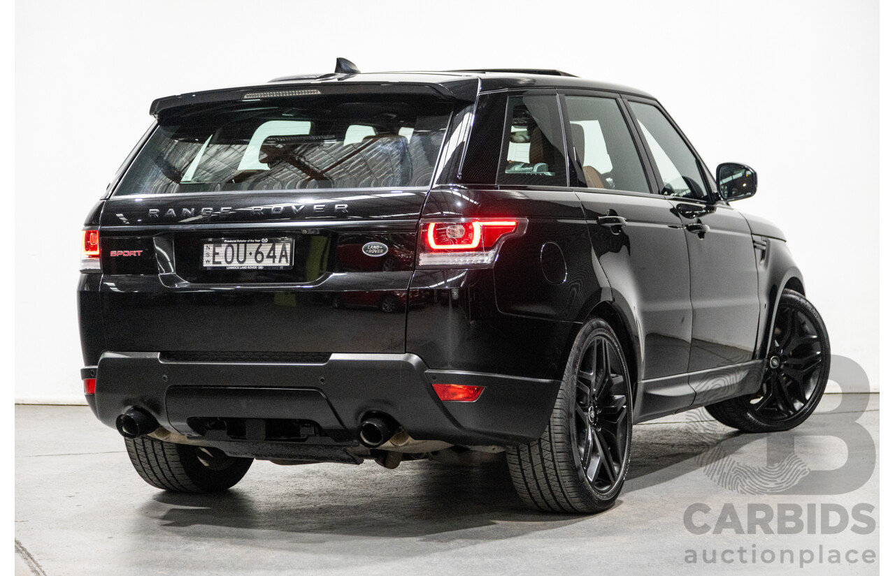 10/2017 Land Rover Range Rover Sport SDV8 HSE Dynamic LW (AWD) MY16 4d Wagon Santorini Black Metallic Twin Turbo Diesel V8 4.4L