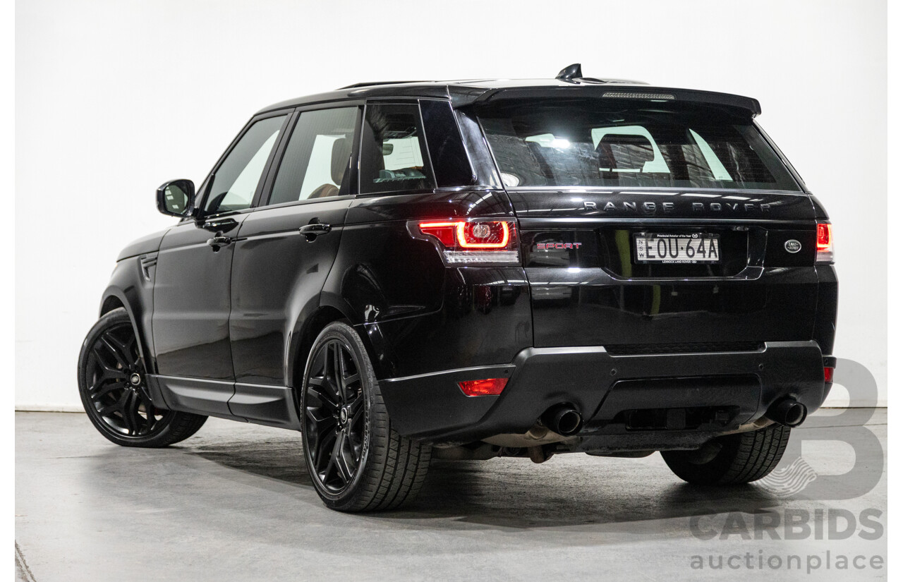 10/2017 Land Rover Range Rover Sport SDV8 HSE Dynamic LW (AWD) MY16 4d Wagon Santorini Black Metallic Twin Turbo Diesel V8 4.4L
