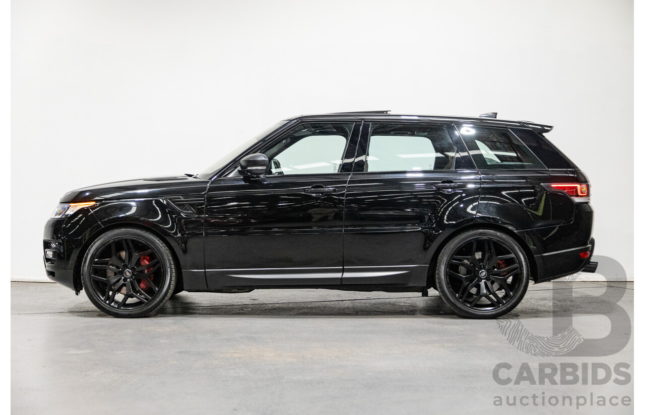 10/2017 Land Rover Range Rover Sport SDV8 HSE Dynamic LW (AWD) MY16 4d Wagon Santorini Black Metallic Twin Turbo Diesel V8 4.4L