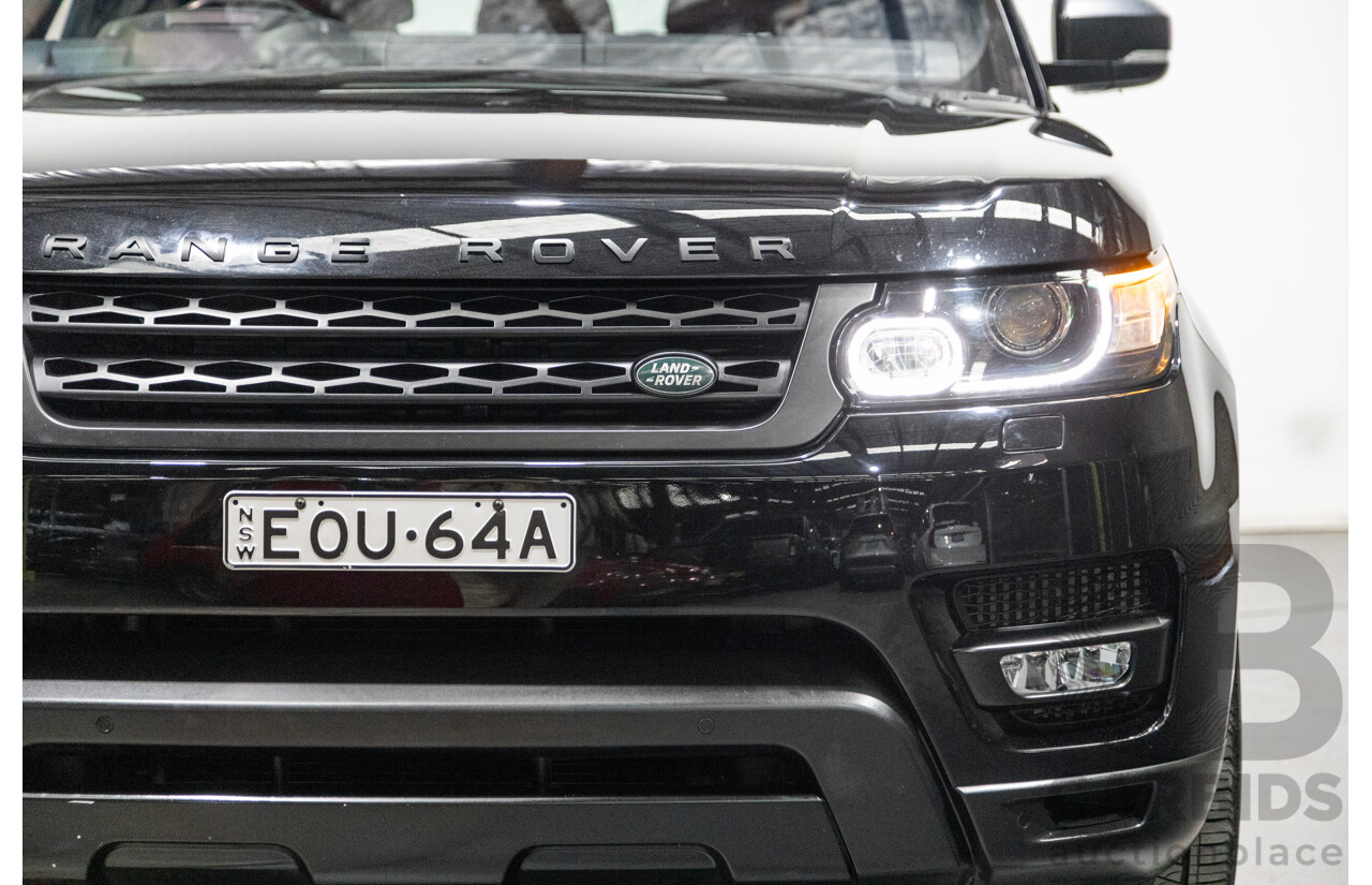 10/2017 Land Rover Range Rover Sport SDV8 HSE Dynamic LW (AWD) MY16 4d Wagon Santorini Black Metallic Twin Turbo Diesel V8 4.4L