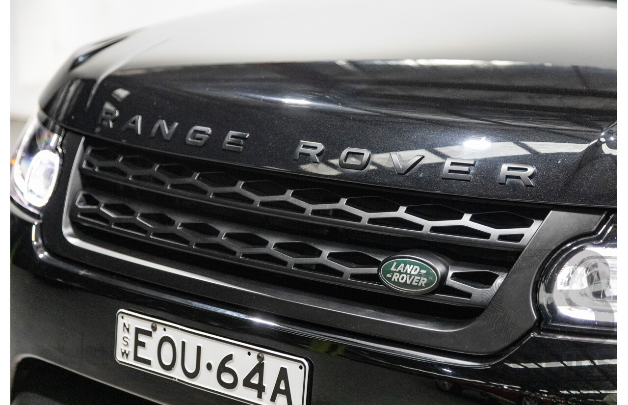 10/2017 Land Rover Range Rover Sport SDV8 HSE Dynamic LW (AWD) MY16 4d Wagon Santorini Black Metallic Twin Turbo Diesel V8 4.4L