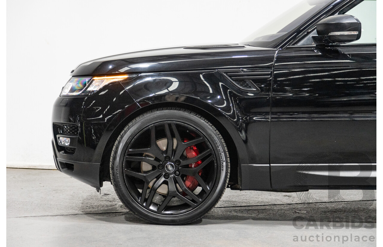 10/2017 Land Rover Range Rover Sport SDV8 HSE Dynamic LW (AWD) MY16 4d Wagon Santorini Black Metallic Twin Turbo Diesel V8 4.4L