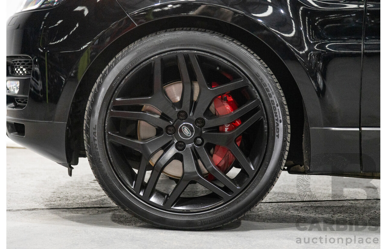 10/2017 Land Rover Range Rover Sport SDV8 HSE Dynamic LW (AWD) MY16 4d Wagon Santorini Black Metallic Twin Turbo Diesel V8 4.4L