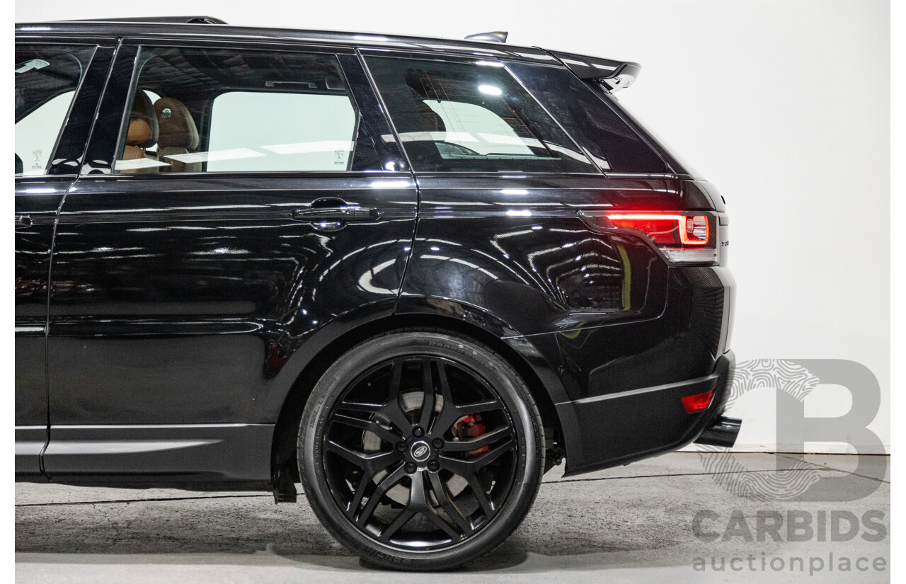 10/2017 Land Rover Range Rover Sport SDV8 HSE Dynamic LW (AWD) MY16 4d Wagon Santorini Black Metallic Twin Turbo Diesel V8 4.4L