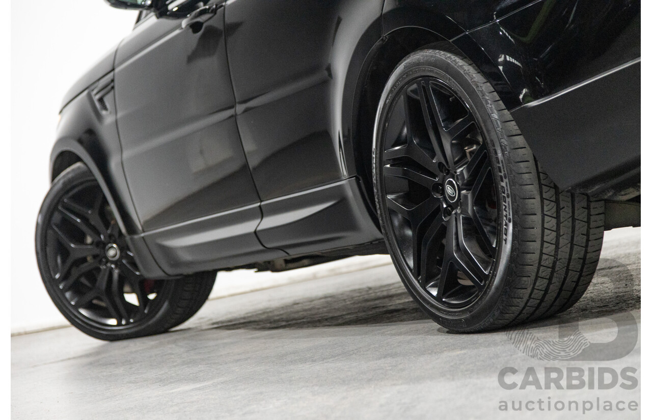 10/2017 Land Rover Range Rover Sport SDV8 HSE Dynamic LW (AWD) MY16 4d Wagon Santorini Black Metallic Twin Turbo Diesel V8 4.4L