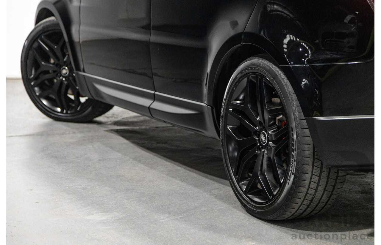 10/2017 Land Rover Range Rover Sport SDV8 HSE Dynamic LW (AWD) MY16 4d Wagon Santorini Black Metallic Twin Turbo Diesel V8 4.4L
