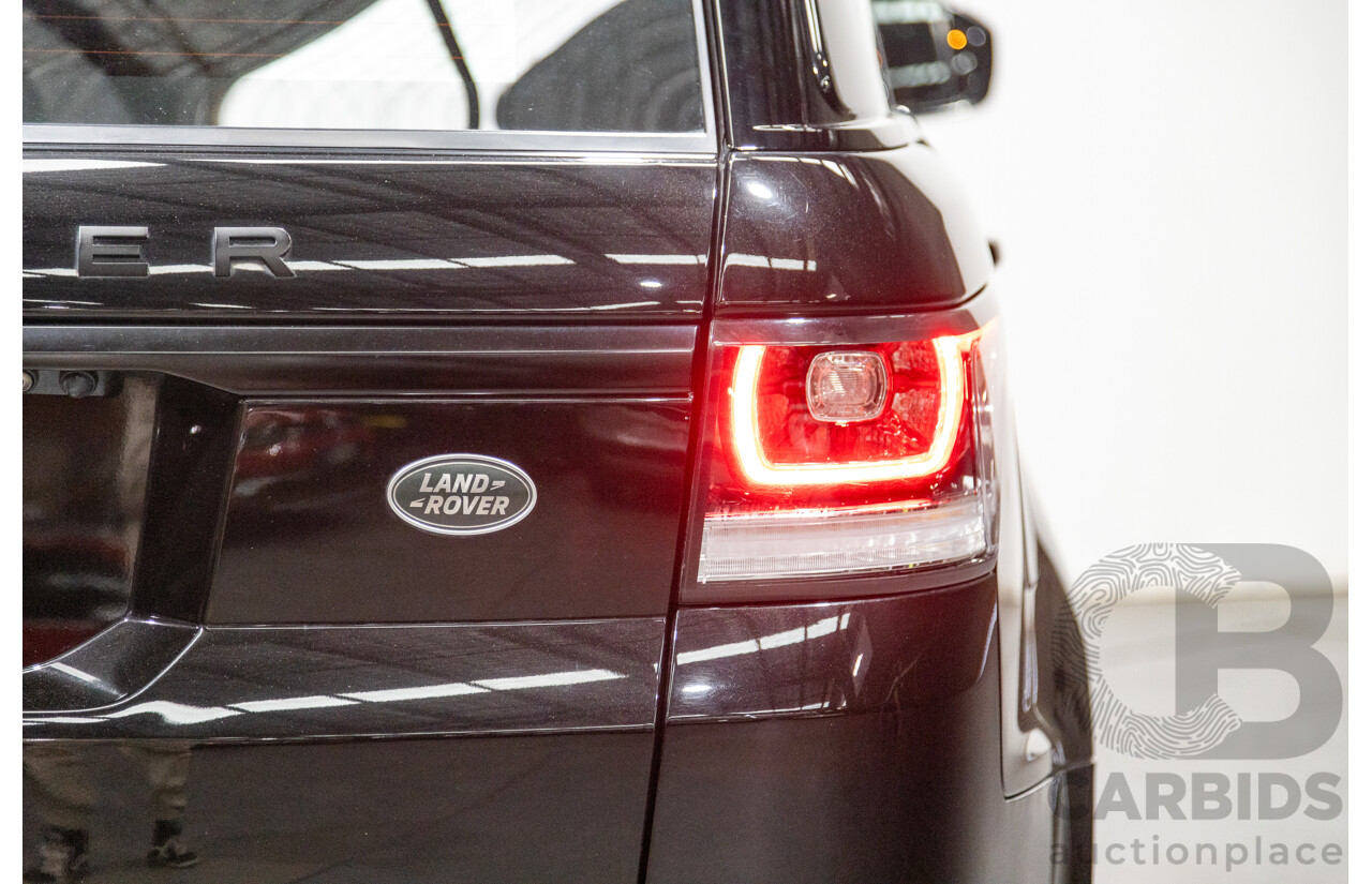 10/2017 Land Rover Range Rover Sport SDV8 HSE Dynamic LW (AWD) MY16 4d Wagon Santorini Black Metallic Twin Turbo Diesel V8 4.4L