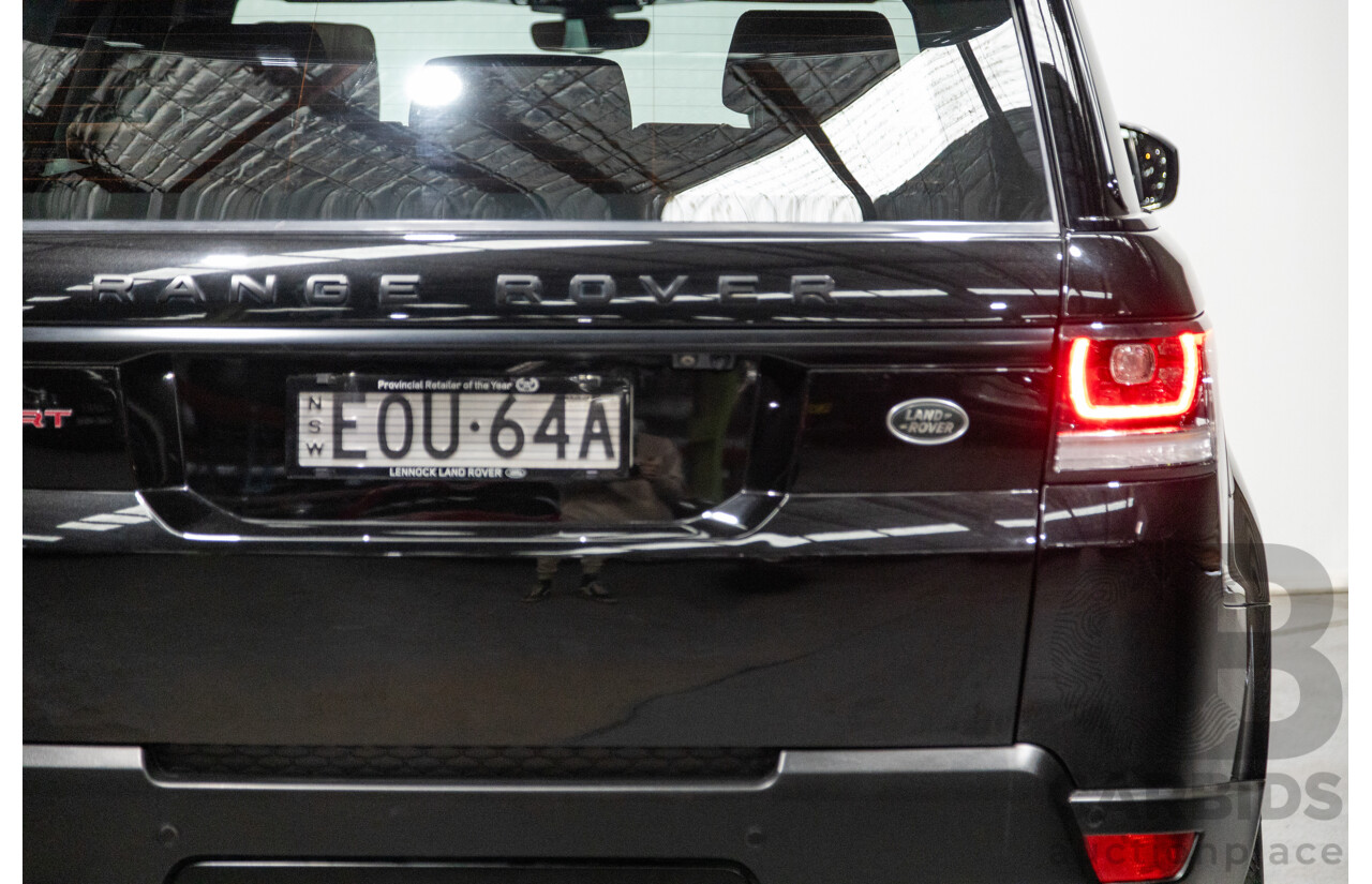 10/2017 Land Rover Range Rover Sport SDV8 HSE Dynamic LW (AWD) MY16 4d Wagon Santorini Black Metallic Twin Turbo Diesel V8 4.4L