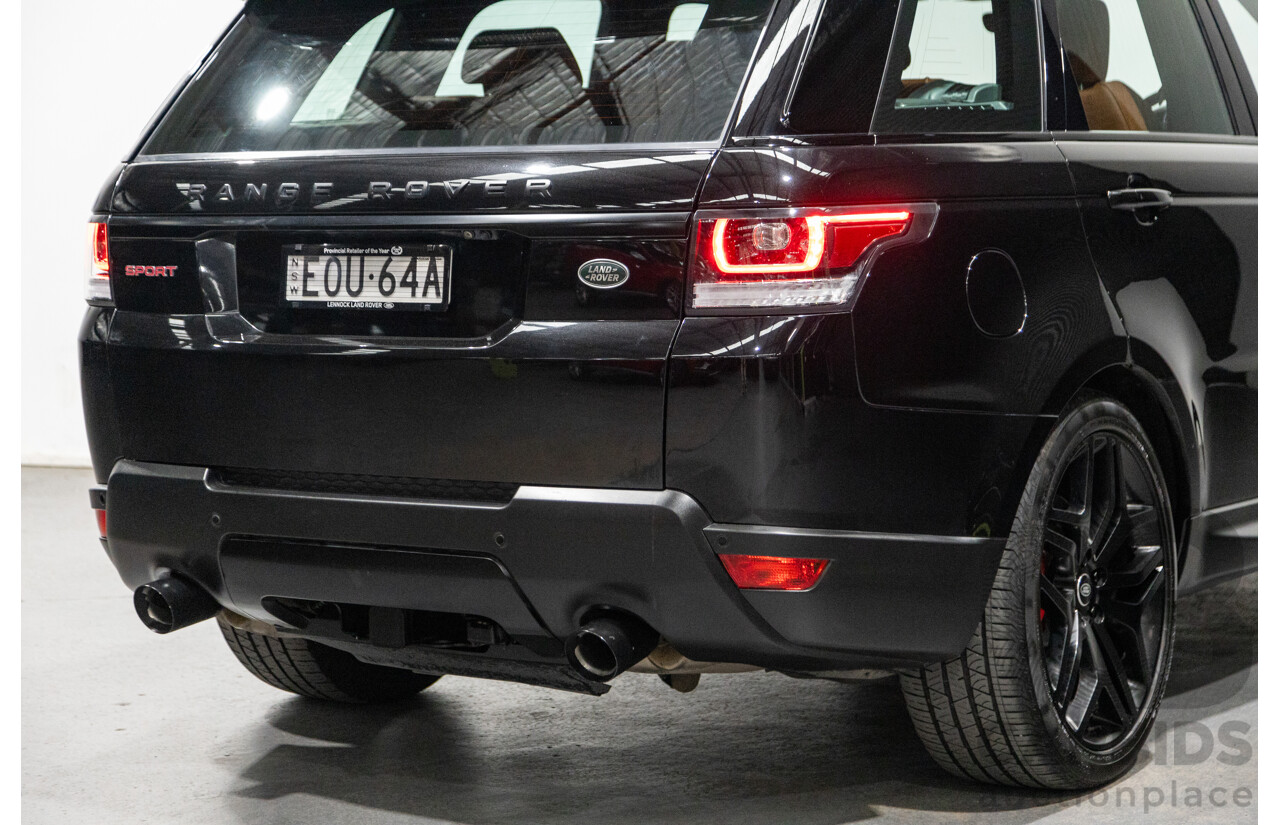 10/2017 Land Rover Range Rover Sport SDV8 HSE Dynamic LW (AWD) MY16 4d Wagon Santorini Black Metallic Twin Turbo Diesel V8 4.4L