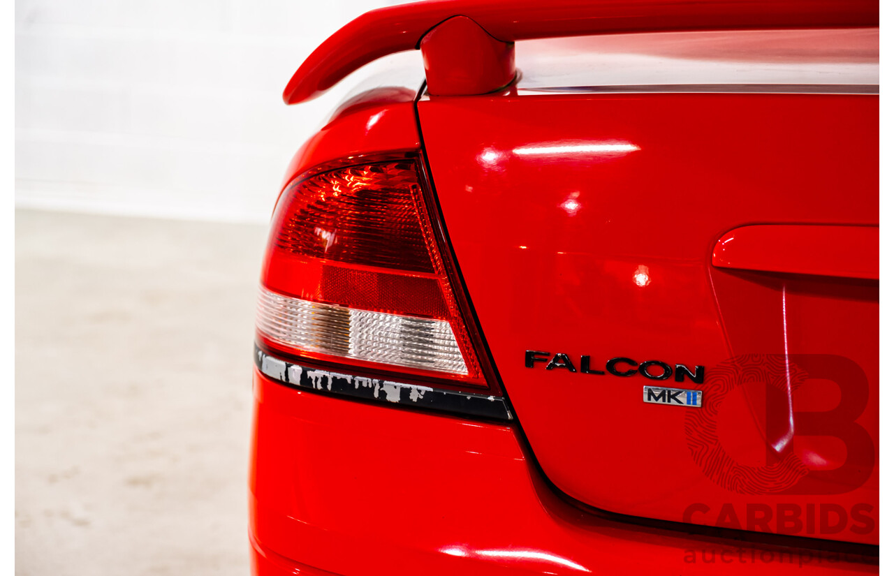 8/2005 Ford Falcon XR6 BA MKII 4d Sedan Red 4.0L