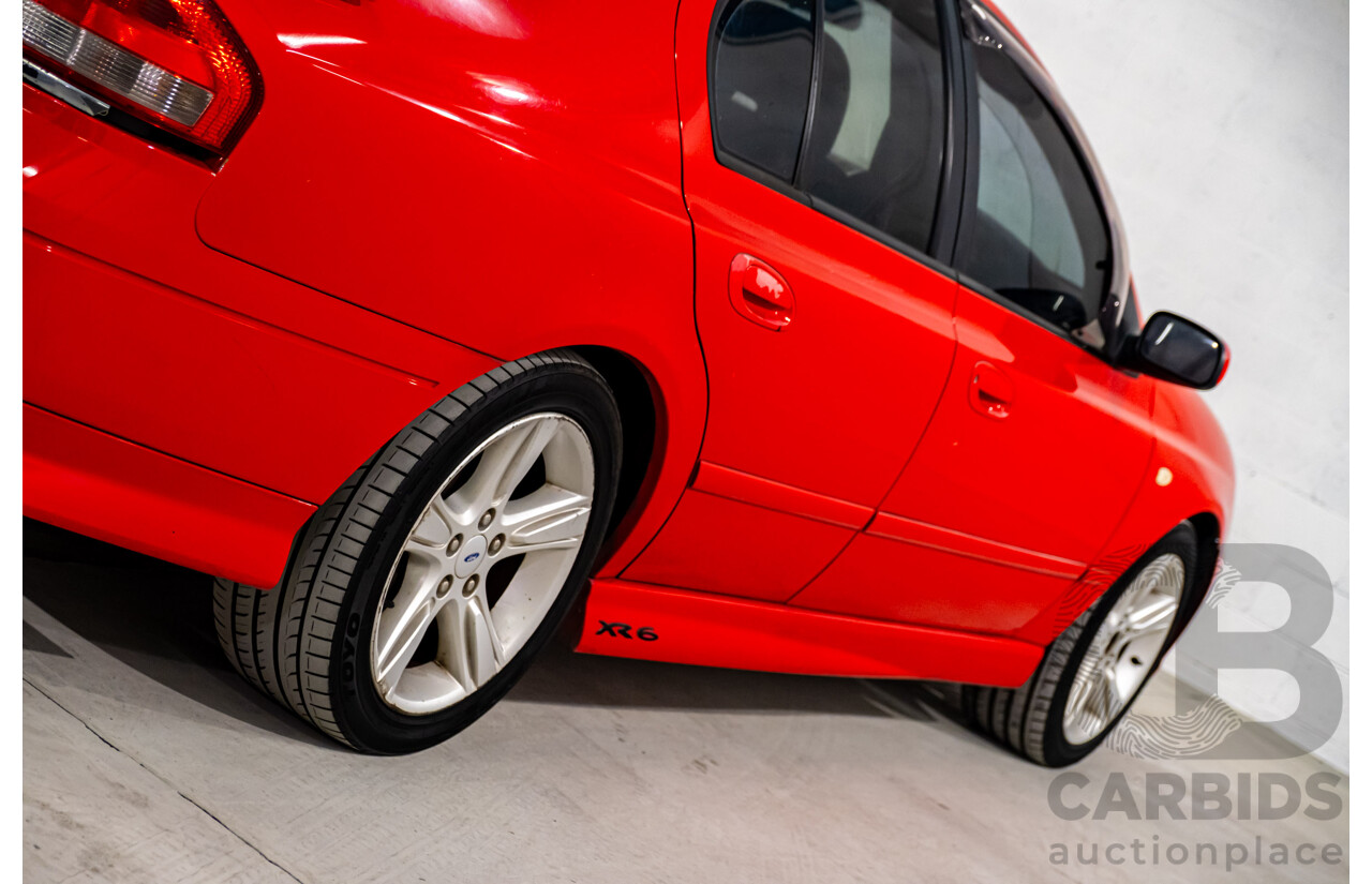 8/2005 Ford Falcon XR6 BA MKII 4d Sedan Red 4.0L