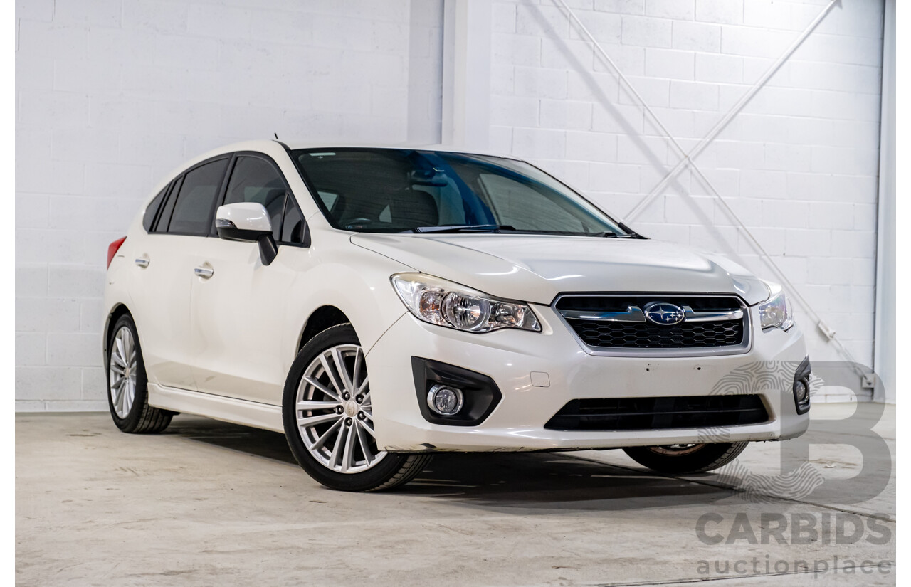 5/2013 Subaru Impreza 2.0i-S (AWD) MY13 5d Hatchback Pearl White 2.0L