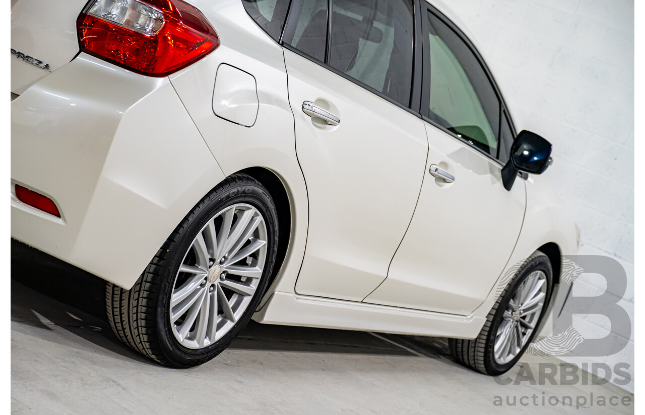 5/2013 Subaru Impreza 2.0i-S (AWD) MY13 5d Hatchback Pearl White 2.0L