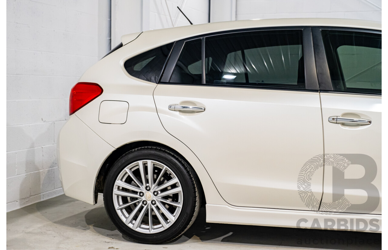 5/2013 Subaru Impreza 2.0i-S (AWD) MY13 5d Hatchback Pearl White 2.0L