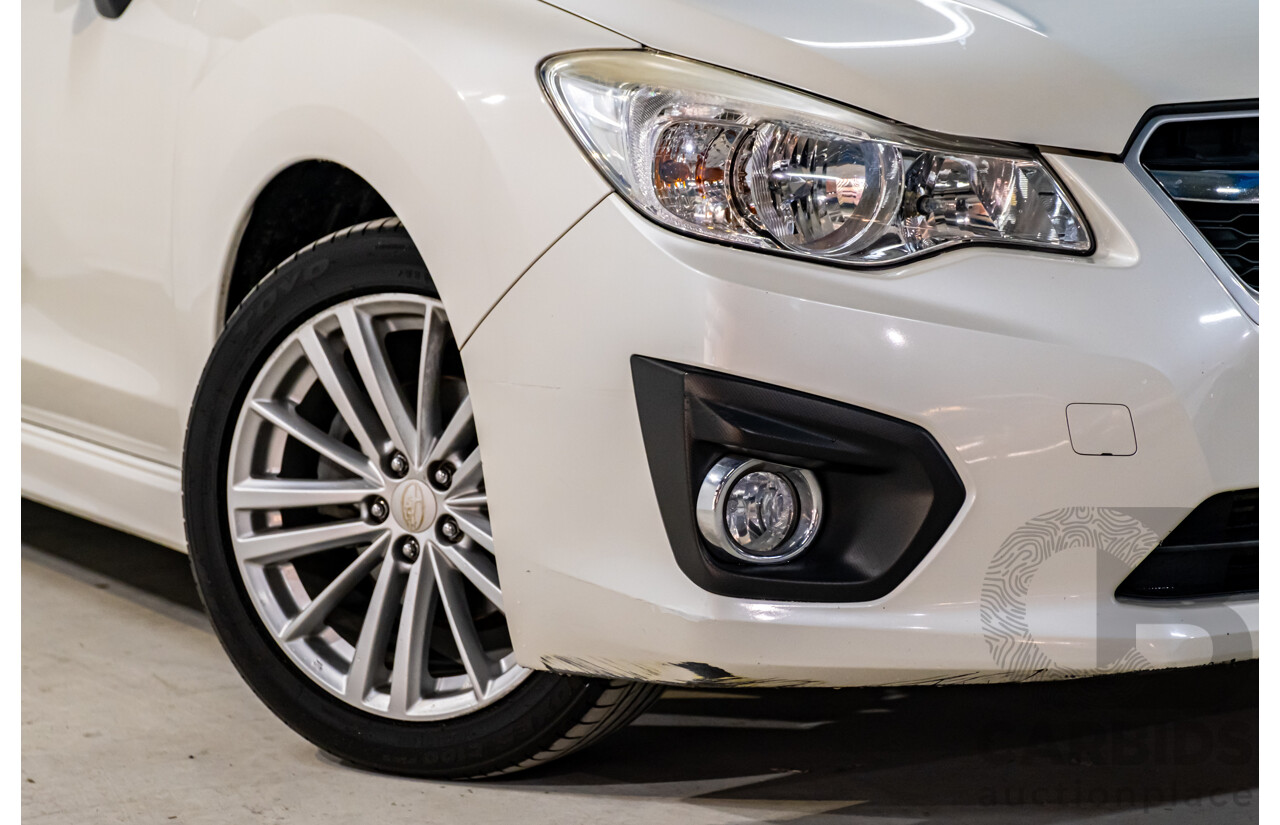 5/2013 Subaru Impreza 2.0i-S (AWD) MY13 5d Hatchback Pearl White 2.0L