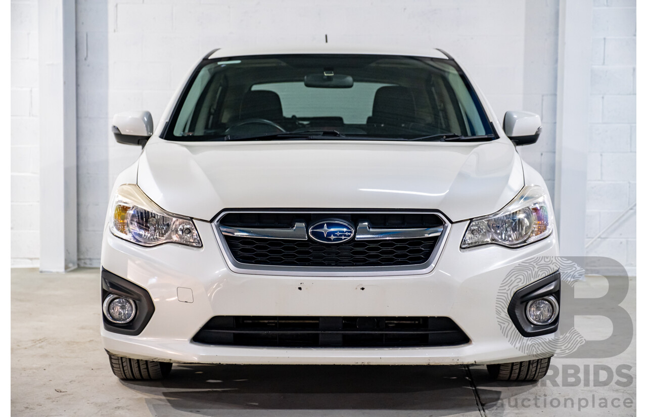 5/2013 Subaru Impreza 2.0i-S (AWD) MY13 5d Hatchback Pearl White 2.0L